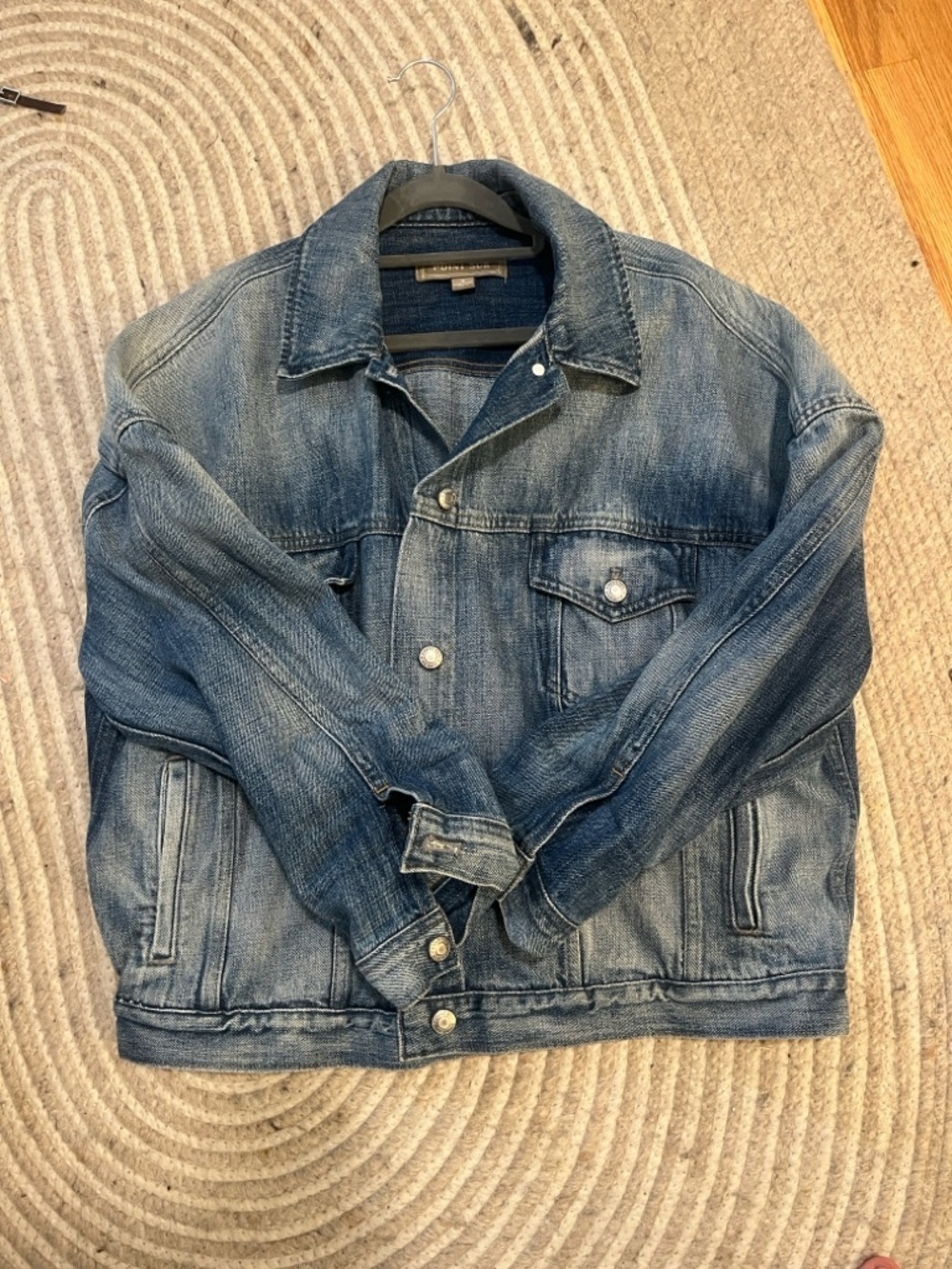 Point Sur Limited Edition Oversized Trucker Denim Jacket Medium wash - Picture 3 of 7